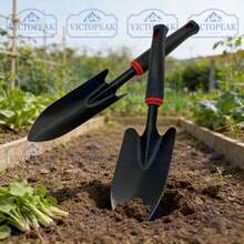 2pcs/Set Wide Shovel + Narrow Shovel, Household Gardening Accessories Hand Tools, Spade Garden Trowel, Small Hand Shovel, Tree Planting Tools, Garden Tools - Wide Shovel + Narrow Shovel (two-piece Set) - View 1