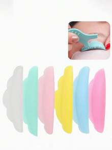 10/20pcs Eyelash Extension Supplies - Silicone Lash Pads, Dumpling Shaped Design, Soft & Durable, Natural Curve, Easy To Use, Various Lengths To Meet Different Curling Needs, Reusable Silicone Material - Multicolor - View 2