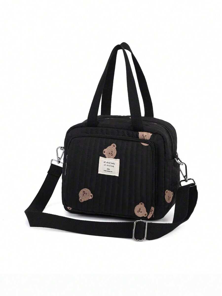 1pc INS Style Girls' Handbag, Crease-Resistant Children's Shoulder Bag, Fashion Embroidered Maternity & Baby Bag - Multicolor - View 1