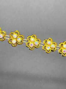 1条五角星水钻饰链，DIY缝纫装饰配件，适用于舞蹈服装 - 樹脂鑲鑽鏈條 - 查看 7