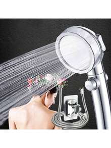 3 Modes Adjustable Water Output Handheld Shower Head - 1pc Pressurized Shower Head With One Button Water Stop - Bathroom Hardware, Bathroom Accessories - Showerhead - View 3