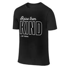 Camiseta 'Raise Them ', Camiseta 'Raise Them Kind Mom', Divertida para el Día de la Madre, para Mamá de Niños, Mama  Boys, Ropa Casual para Mujer, Camisetas Suaves y Ajustadas para Mujer - Negro - Ver 5