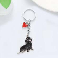 1个金属可爱牧羊犬钥匙扣，可爱动物钥匙链包饰，女士饰品礼物，送给男友的礼物 - 彩色 - 查看 14