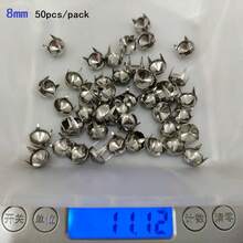 50/100pcs/Pack 3-10mm 4 Claw Cone Spike Rivets Studs Spots Nailhead Punk Rock DIY Leather Craft For Clothing Bag Shoes Parts Decoration - A - View 37
