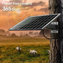 Painel Solar Portátil é uma Fonte de Alimentação Dedicada para Câmeras de Vigilância, Resolvendo Perfeitamente Problemas de Fornecimento de Energia. Suporta Saídas Duplas Tipo-C 5V e USB, Compatível com Vários Dispositivos, Equipado com Suporte Ajustável 360°, Pode Ajustar o Ângulo Flexivelmente para Maximizar a Absorção de Energia Solar, O Design de Instalação Sem Fio Elimina a Necessidade de Fiação Complicada, Economizando Tempo e Esforço. Adequado para Estacionamentos, Pomares e Outros Cenários. - Visão 6