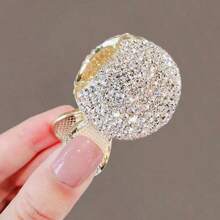 1 pieza Pinza de pelo con corona y alas de ángel de lujo para mujer - Aleación de alta calidad con rhinestones, agarre fuerte, elegante y versátil, adecuada para fiesta/diario/cita - Multicolor - Ver 1