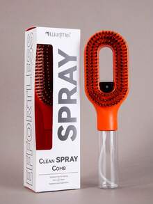 2-In-1 Spray Styling Comb, Water Mist Spray Comb With Built-In Water Tank, Soft And Flexible Bristles, Dry And Wet Use Styling Spray Comb, Suitable For Curly, Straight And Wavy Hair - Multicolor - View 13