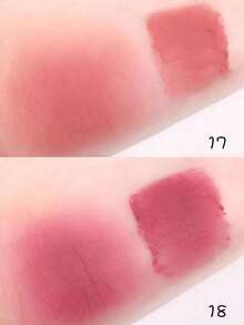 Rom&nd Romand BLUR FUDGE TINT 17 蜜桃色唇釉，哑光唇彩，质地轻盈，奶油配方，易于涂抹，持久显色，不拔干，丝绒哑光妆效，易于晕染，韩国美妆护肤礼品 - 17 PEACH DOWN - 查看 4