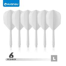 HUANQU 6 PIÈCES 2BA Plumes de fléchettes professionnelles universelles à filetage, Set de plumes de fléchettes d'une seule pièce, plumes de fléchettes professionnelles, anti-collision, ne se plient pas facilement, accessoires de fléchettes, manches de fléchettes universels 70 mm/75 mm/80 mm court/moyen/long, 8 options de couleurs - Multicolore - Voir 29