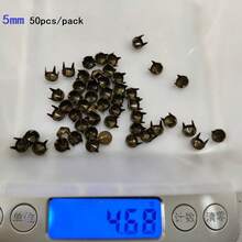 50/100pcs/Pack 3-10mm 4 Claw Cone Spike Rivets Studs Spots Nailhead Punk Rock DIY Leather Craft For Clothing Bag Shoes Parts Decoration - A - View 44