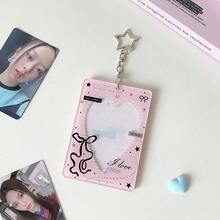 INS-stil 3-tums hjärtformad ihålig korthållare, koreansk studentkorthållare för direktkamera, skolstart - Flerfärgad - Visa 13