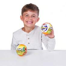 ZURU 5个恐龙神秘扭蛋玩具，Smashers恐龙大战外星人惊喜系列，可收藏盲盒迷你人偶，适合3岁以上男孩的礼物 - 彩色 - 查看 12