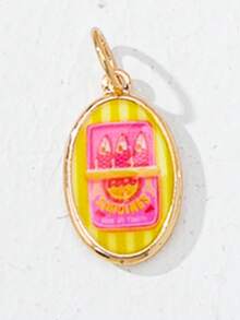 1 Pc Colorful DIY Jewelry Making Charms - Gold Plated Summer Themed DIY Craft Pendants For Necklace, Bracelets - Ocean Themed French Style Jewelry Making Charm & Basic Stainless Steel Chains - Multicolor - View 13