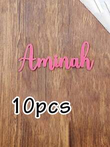 LICVIC 1-10pcs Customized Acrylic Cake Toppers Personalized Name Cake Decorations For Wedding Birthday Party Celebration Anniversary Party Supplies - Multicolor - View 23