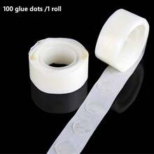 100/300/500 Pieces Transparent Glue Dot Adhesive Tape, 100 Glue Dots Per Roll, Movable, Double-Sided Glue Dots, 12mm Diameter, Suitable For Scrapbooking, Party, Wedding, Balloon Decoration - Clear - View 10