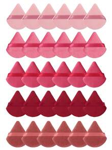 5/10/20/30/50/100pcs Velvet Makeup Sponge Puff, Soft Velvet Material Suitable For Contouring, Eye Area And Corners, Suitable For All Skin Types - Multicolor - View 9