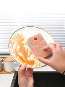 新款双面海绵擦，方形加厚百洁布，厨房清洁海绵块，高密度洗碗布，加厚清洁除油魔力擦 - A - 查看 4