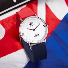 FILA ORIGINALE 撞色硅胶石英表 45mm 大表盘 30米防水 学生情侣运动腕表 - 均碼 - 查看 6