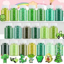 3000颗绿色包装珠子，防漏收纳瓶，DIY吊坠钥匙扣饰品制作工艺材料 - 2.6mm拼豆豆 - 查看 7