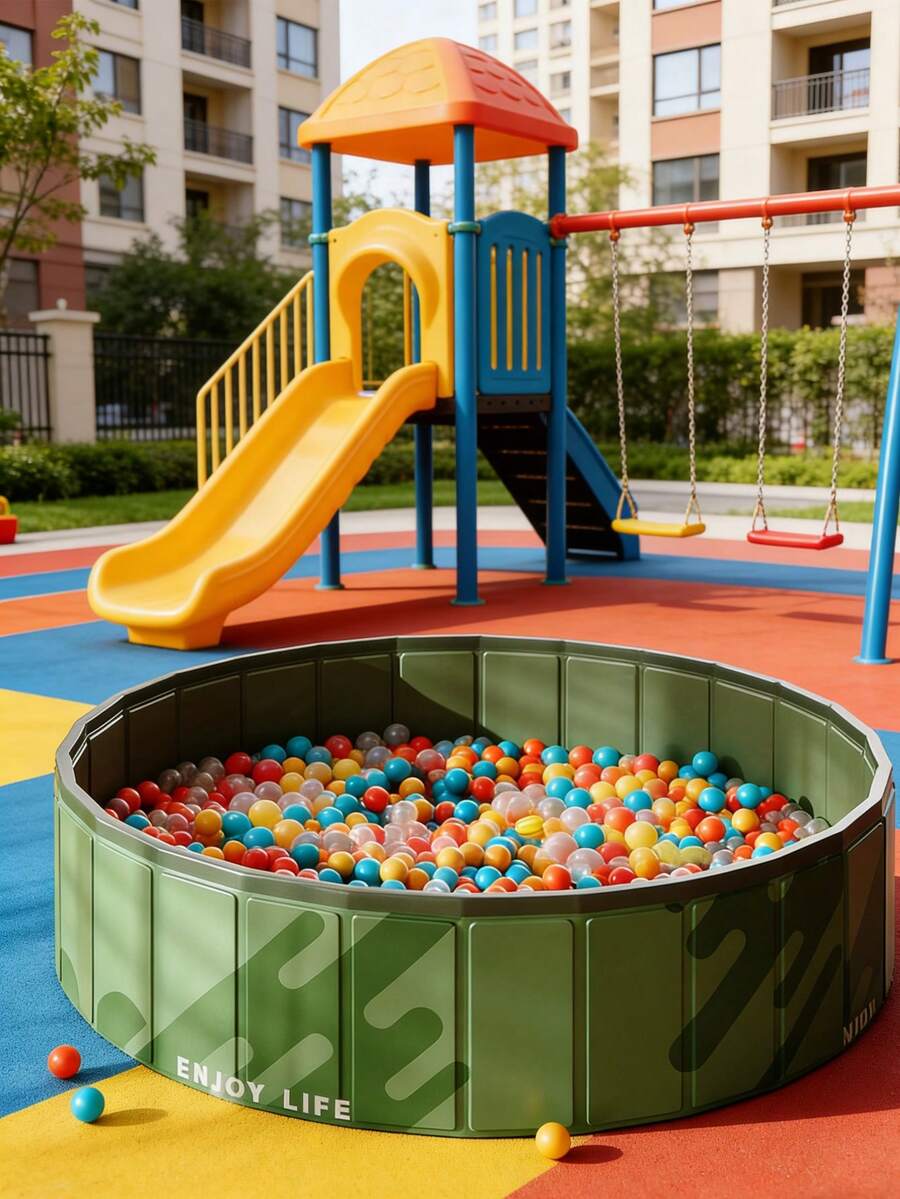 Large Foldable Ball Pit Holds Over 1000 Balls, Suitable For Indoor/Outdoor Play, Party Gift, Balls Not Included - Multicolor - View 1