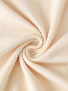 Women Fashion Casual Loose Round Neck Short Sleeve T-Shirt With Woman Figure Print White - Apricot - View 4