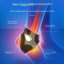 1 Piece Of Anti-Sprain Ankle Support Brace, Sprain Fixation Brace For Running And Football, Ankle Joint Support, Wrist Protection, Sports Protective Equipment, Professional Protective Gear - M程式碼 - 查看 3