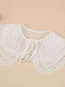 1 Pc Retro Embroidered Fake Collar For Women, Versatile Shawl, Fake Shirt Collar, Princess Collar To Match With Clothing - Diamond Edge - View 8