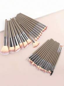 ronshadow 52pcs Deluxe Makeup Tool Set, Including 30pcs Makeup Brushes, Makeup Sponge, Makeup Sponges, Hair Bands, Eyelash Curler, Brush Cleaning Bowl, Complete Starter Kit For Beginners - Multicolor - View 4