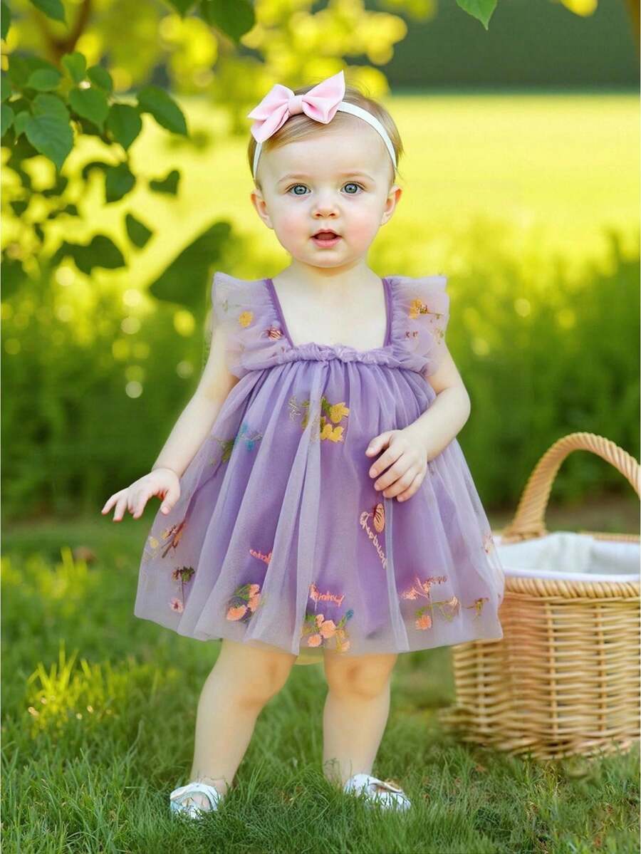 Baby Girls Dresses - 紫色 - 查看 1