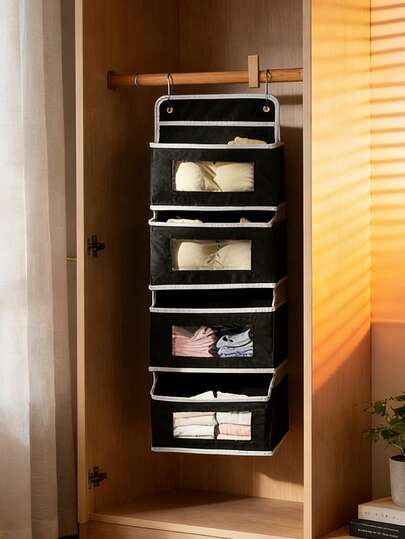 1pc Multi-Functional Storage Hanging Bag For Kids Room, Dorm, Holds Phone, Computer, Books, Snacks