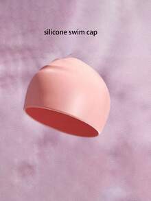成人游泳装备，舒适防摩擦防水干发男女通用泳帽泳镜套装，硅胶游泳用品 - A - 查看 8