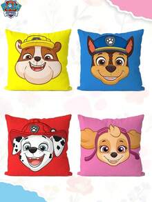 1/4件組 PAW Patrol 系列居家沙發枕套 臥室枕頭 車用腰靠枕 PAW Patrol 主題印花枕套 節日派對裝飾枕套 適合裝飾臥室、客廳與汽車內裝 - 彩色 - 查看 4
