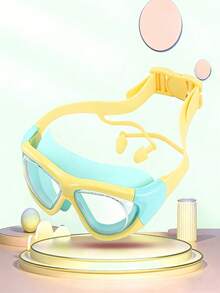 Extra Large Anti-Fog Anti-Water Silicone Swimming Goggles With Ear Plugs, Suitable For Swimming Training And Leisure, Holiday Gift, Beach Essential, Swimming Pool Float - Anti-fog HD - View 17