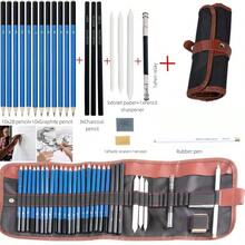 31PCS-Drawing Support Sketch, Outline, Shading, Smear, Highlight, Erase, Sharpen. Increase The Realism And Layering Of The Painting. Perfect For Beginners, Art Students, Teachers, Teens, Professional And Amateurs Artists. Deluxe - Bộ - Xem 2