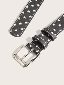 1条复古Y2K风格腰带，2026新款复古图案真皮腰带，百搭牛仔裤，特殊印花腰带 - A - 查看 3