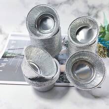 Bộ 50 chiếc giấy lót bánh cupcake bằng nhôm, cốc nướng bánh muffin dùng một lần, chống dính, dùng cho tiệc tùng. - Bạc - Xem 5