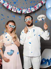 It's A Boy Baby Shower Party Photo Booth Props Kits On Sticks Set Of 1set - A - View 5