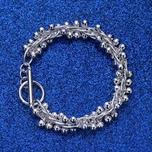 925 Silver Plated Grapes Beads Chain Bracelet Fashion Charm Wedding Party High Quality Gifts For Women Jewelry - Silver - View 3