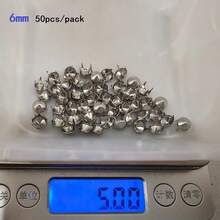 50/100pcs/Pack 3-10mm 4 Claw Cone Spike Rivets Studs Spots Nailhead Punk Rock DIY Leather Craft For Clothing Bag Shoes Parts Decoration - A - View 71