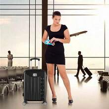 Maleta de Viaje 18 Pulgadas Carry On Rígida, Equipaje de Mano Cabina con 4 ruedas y candado integrado, Variedad de Colores - Negro - Ver 3