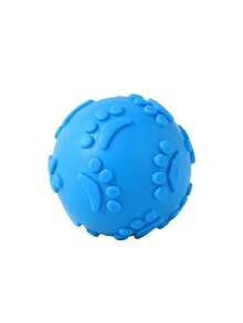 1pc/2pcs/3pcs Pet Latex Ball, Squeaky Sound When Pressed & Chewed, Textured Paw Print Surface, Helps Massage Gums, Suitable For Fetch/Toss Games For Small-Medium Dogs, Pet Supplies - Multicolor - View 8
