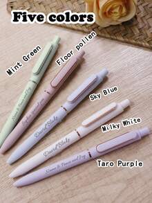 Customized Name Pen, Personalized Teacher Pen, Back To School Supplies, Customized Ballpoint Pen, Customizable Writing Pen, Suitable For Birthday Gift, Teacher's Day Gift, Anniversary Gift, Graduation Gift, Back To School Gift, Available In Multiple Colors, For Children, School, Students, Friends, Men, Women, Family, Business, Work, Office - Style a - View 2
