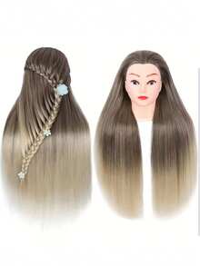 18个带头发的造型练习假人头，适用于日常、派对、万圣节、圣诞节、角色扮演和其他场合 - 查看 2