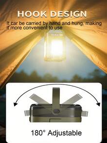 Portable Foldable Solar Powered Camping Light Flashlight, Waterproof Tent Lantern , 4 Power Display & Easy Carry Handle, Rechargeable For Outdoor Camping Hiking - Solar Camping Lights - View 9