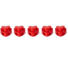 5Pcs/Set Colorful Knitting Needle Stoppers Heart-Shaped Double Hole Needle Tip Protector DIY Knitting Accessories - As Picture - View 14