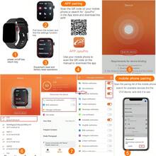 1 件男女通用方形智能手表，具有通话、消息接收、计步器、闹钟、天气、多种运动模式、可定制表盘、IP67 防水功能 - 粉色 - 查看 12