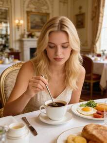 10件套长柄不锈钢汤匙，可作咖啡搅拌勺、饭勺、汤勺、茶匙使用。家用餐具。韩式圆勺。 - 彩色 - 查看 4