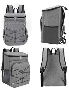 1个简约时尚大容量户外露营、野餐保温冷藏背包、徒步背包 - 彩色 - 查看 7