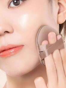 1/3入 加厚雙緞帶底妝粉撲，不吸粉美妝海綿，乾濕兩用雙面設計，聖誕、萬聖節與節日理想禮物 - 彩色 - 查看 3