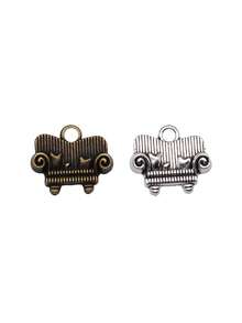 12pcs 17x14mm Sofa Charms Pendant For DIY Jewelry Making Necklace Keychain Phone Chain Bracelet Making Accessories Handmade Craft Making Findings - Sofa - View 4